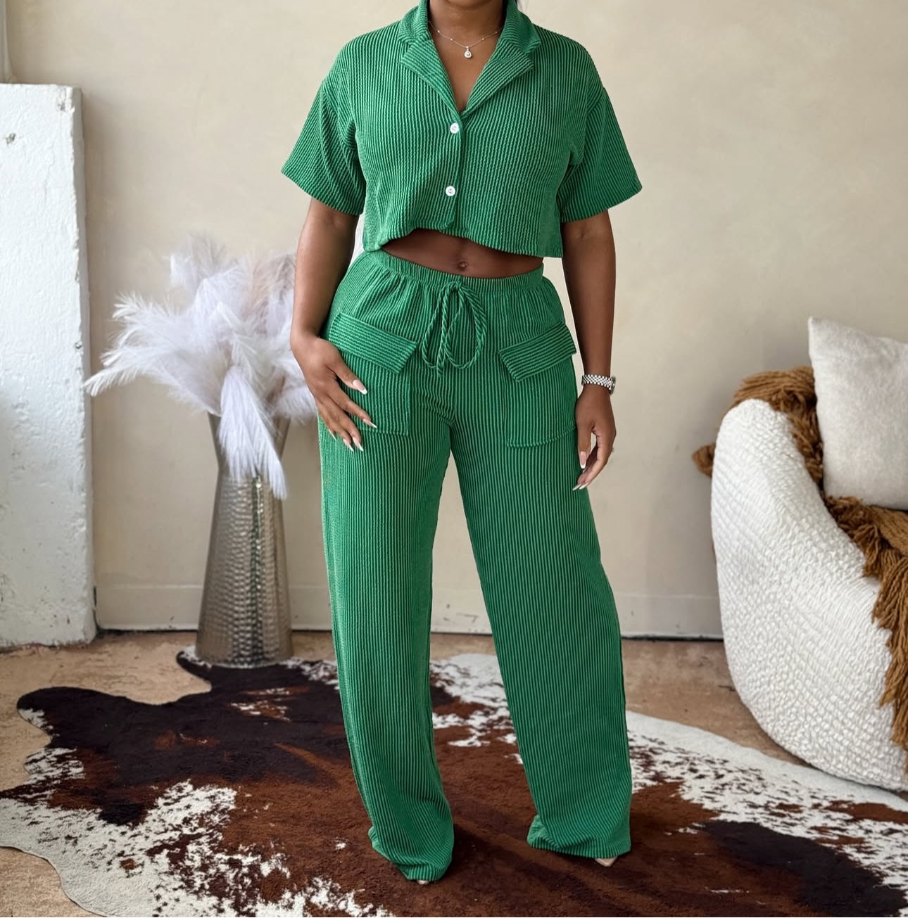 Ribbed Jersey Lounge Set