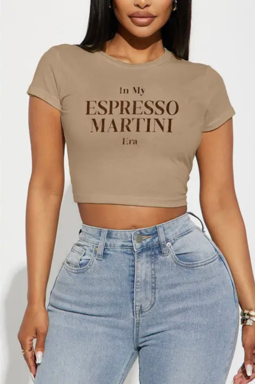 In My Espresso Martini Era Crop Top